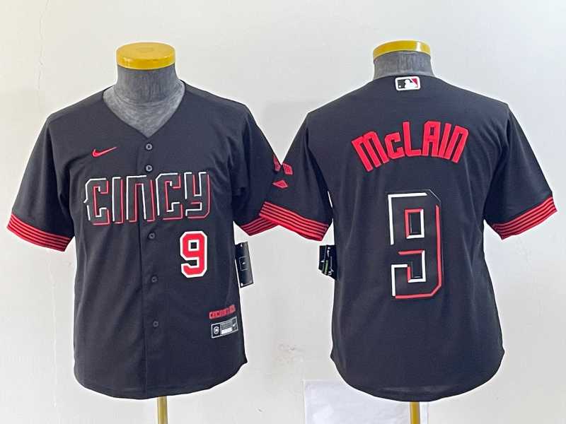 Youth Cincinnati Reds #9 Matt McLain Number Black 2023 City Connect Cool Base Stitched Jersey,We sell and wholesale Youth Cincinnati Reds #9 Matt McLain Number Black 2023 City Connect Cool Base Stitched Jersey on line form chian!